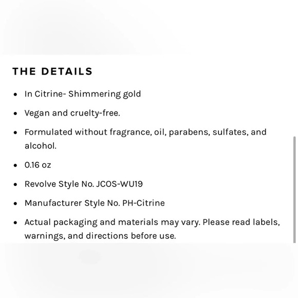 Brand New in Box Jouer Powder Highlighter in Citrine Shimmering Gold Revolve - Picture 5 of 7